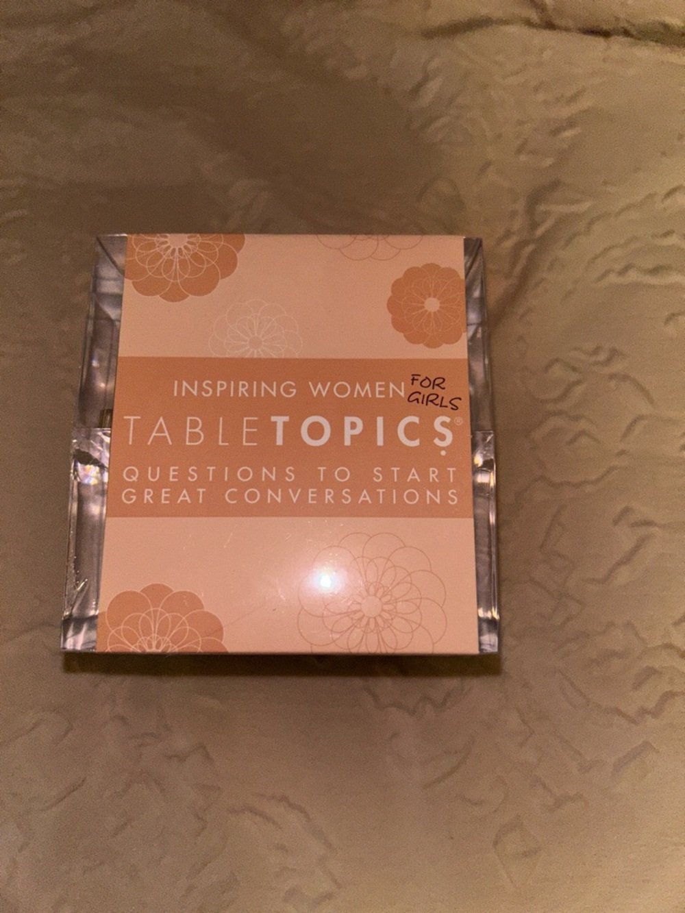 TableTopics Inspiring Women Conversation Cards - Peach